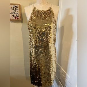 ANDREW CHARLES GOLD SEQUINS